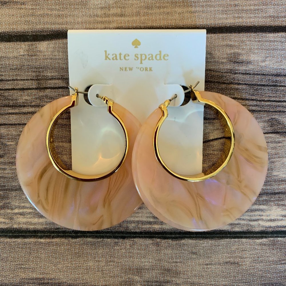 KATE SPADE Blush Small Hoop Earrings